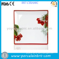 Red Berry 10.5" Porcelain Dinner Plates